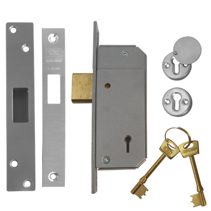 UNION C-Series 3G220 Detainer Deadlock Keyed To Differ - Satin Chrome