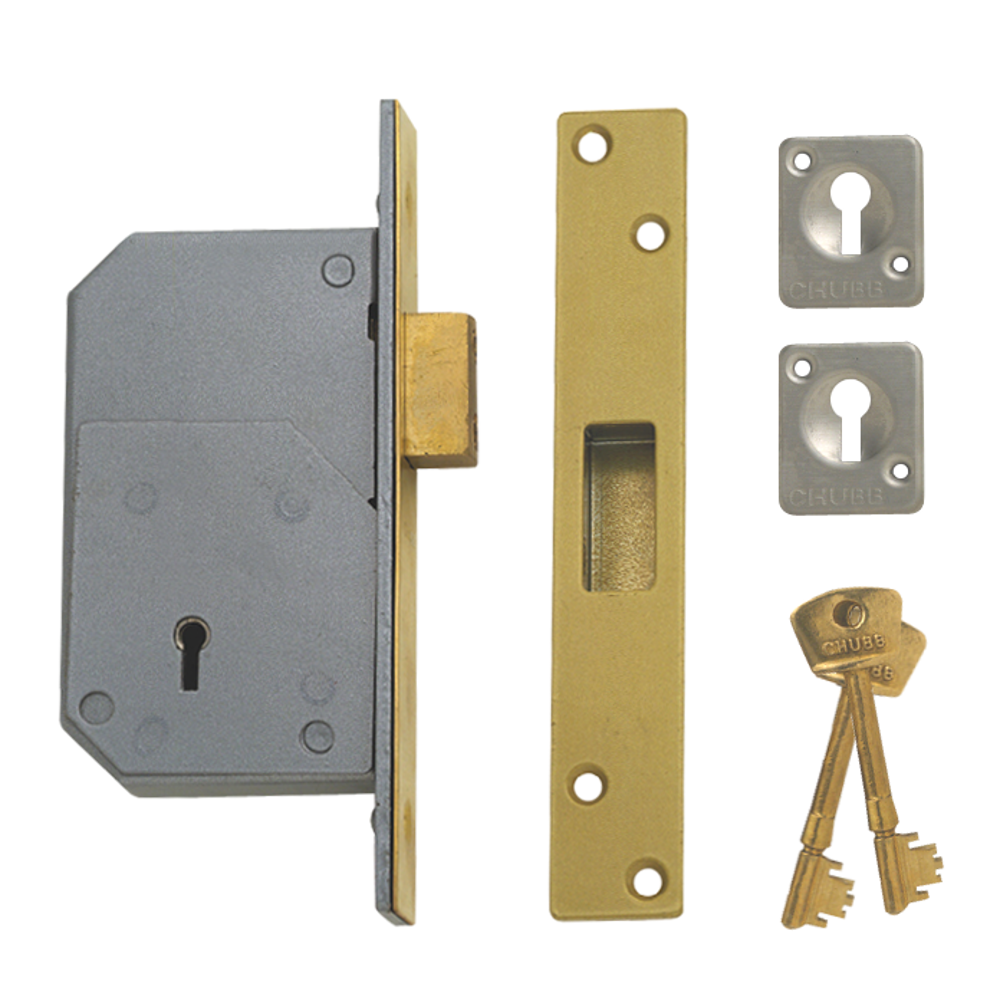 UNION C-Series 3G110 Detainer Deadlock 73mm Keyed Alike - Polished Brass