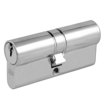 UNION 2X18 Euro Double Cylinder 65mm 32.5/32.5 27.5/10/27.5 Keyed Alike WVL482 - Satin Chrome