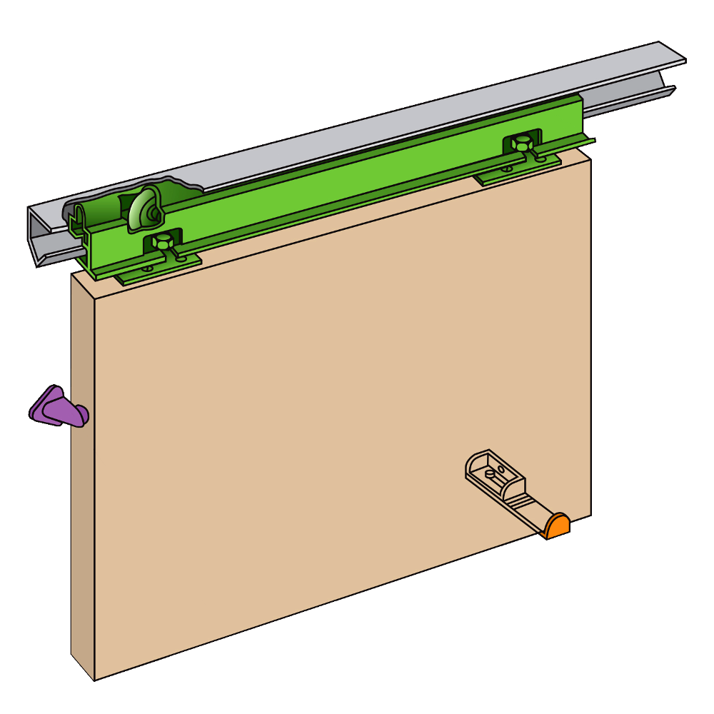 HENDERSON Phantom Single Track Sliding Door Gear 915mm