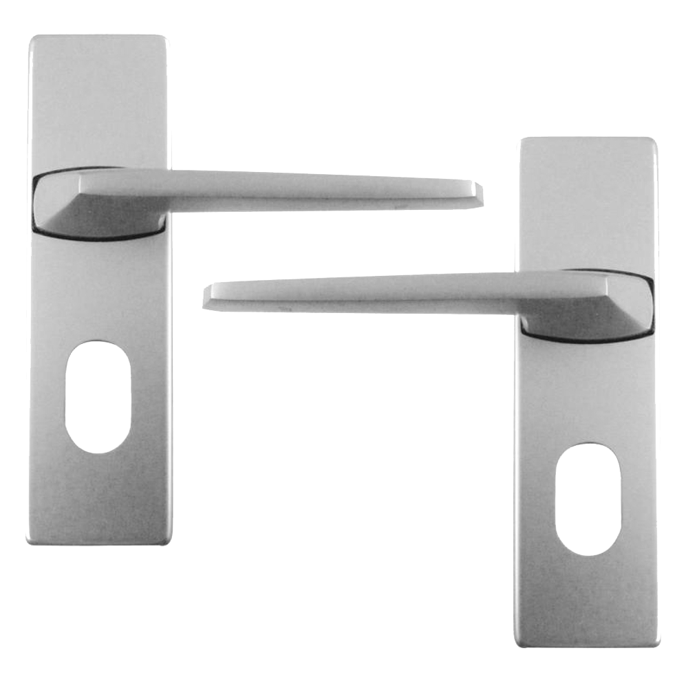 DORTREND 8501SA Oval Door Furniture 8501SA Satin Anodised Aluminium