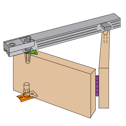 HENDERSON Bifold Folding Track Sliding Door Gear 1067mm