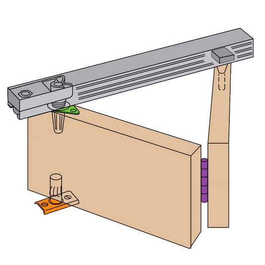 HENDERSON Bifold Folding Track Sliding Door Gear 1067mm