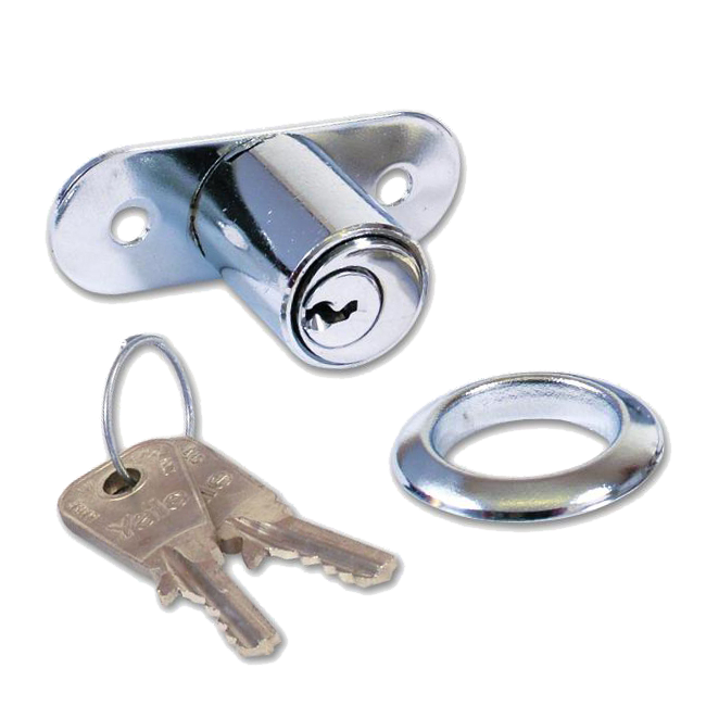 YALE 230 Push Pin Sliding Door Lock 27mm Keyed Alike - Chrome Plated