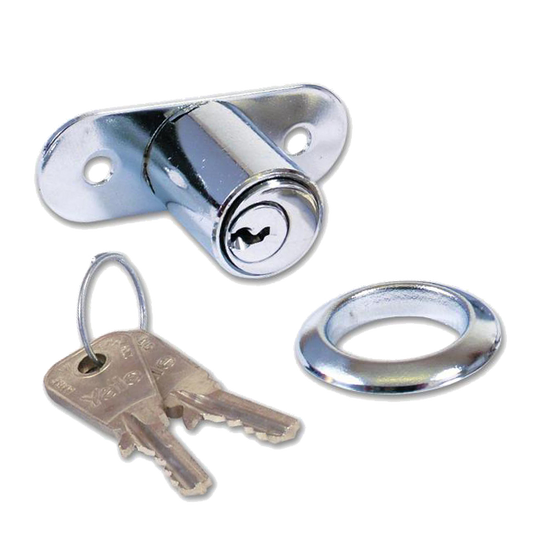 YALE 230 Push Pin Sliding Door Lock 27mm Keyed Alike - Chrome Plated