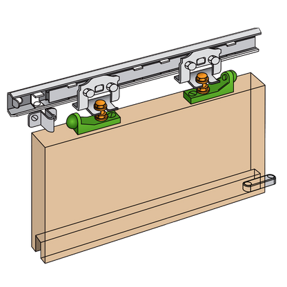 HENDERSON Marathon Junior Single Track Sliding Door Gear 750mm