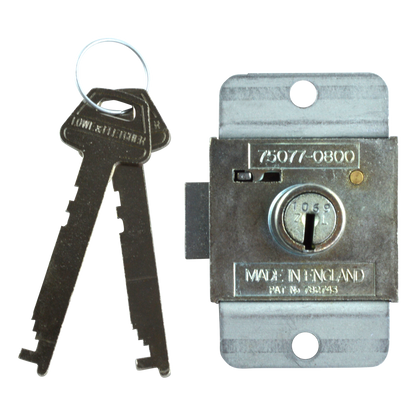 L&F 7 Lever Deadbolt Locker Lock 22mm ZL Keyed To Differ - Zinc Plated