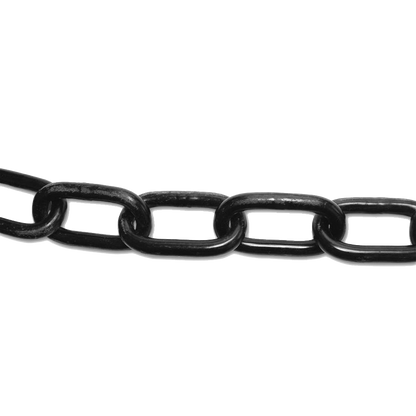 ENGLISH CHAIN Hot Galvanised Welded Steel Chain 6mm 10m - Black