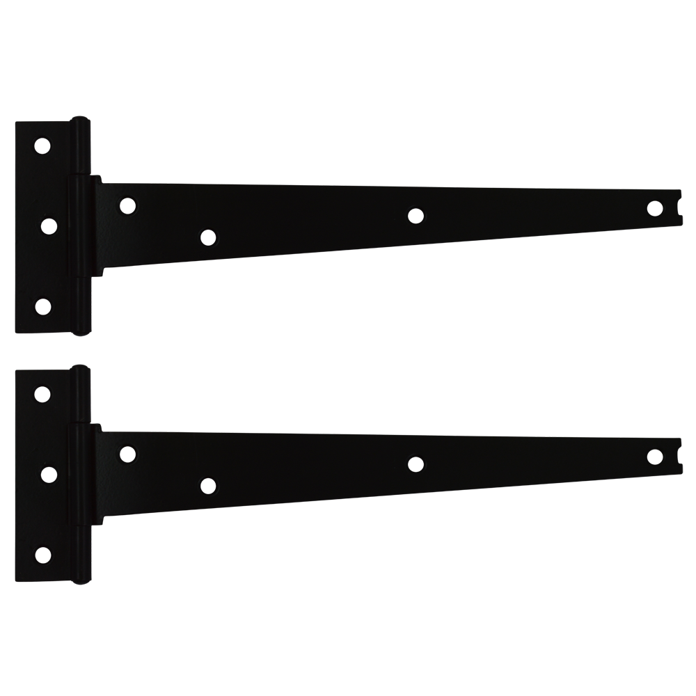 CROMPTON 909 Japaned Tee Hinge 230mm 1 Pair - Black