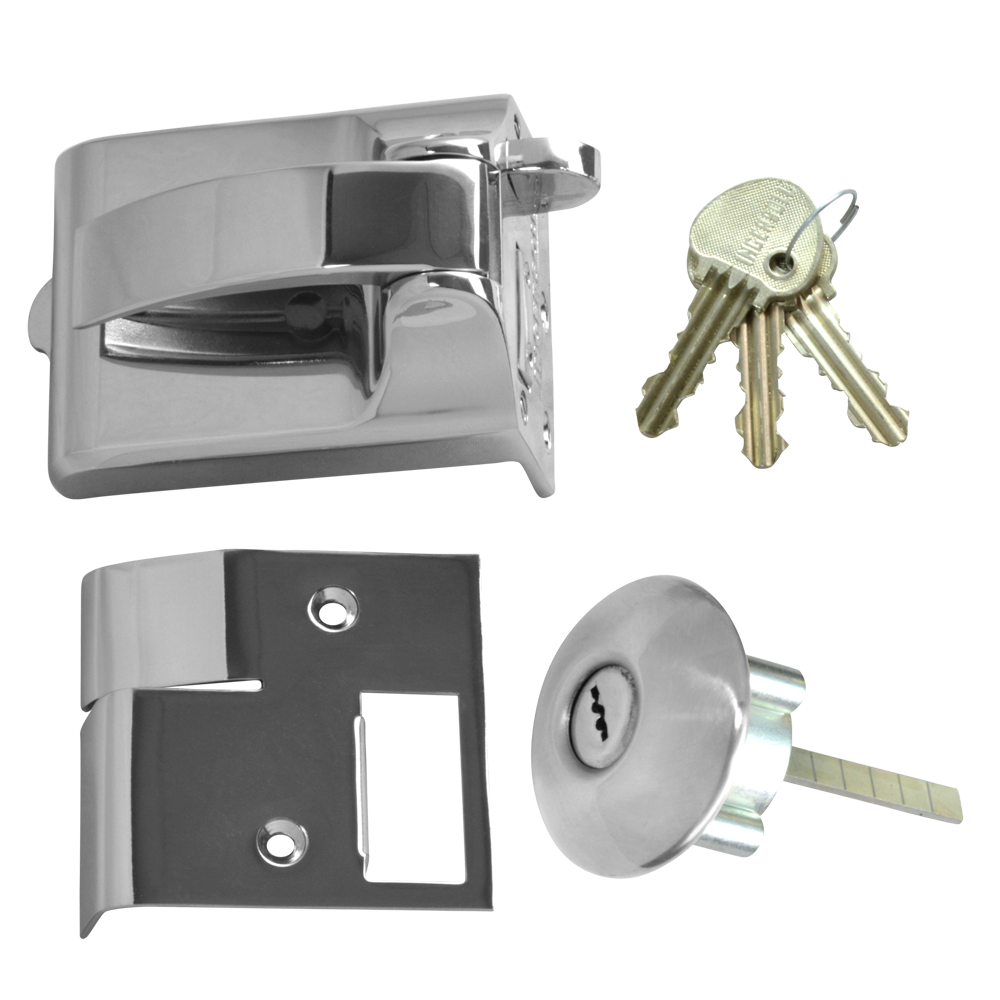 Ingersoll RA73 & SC73 Fire Escape Nightlatch 60mm - Satin Chrome