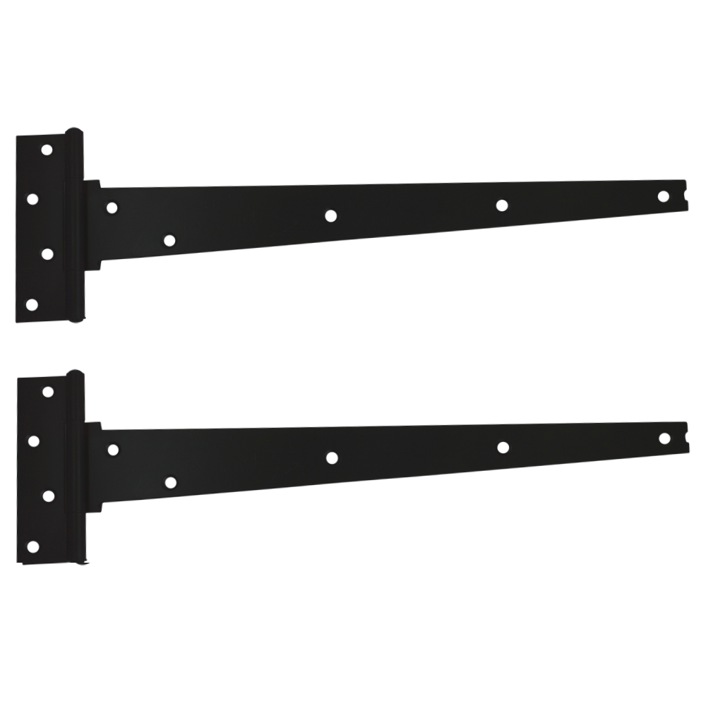 CROMPTON 909 Japaned Tee Hinge 375mm 1 Pair - Black