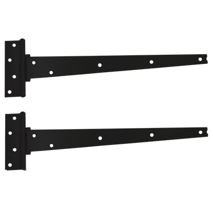 CROMPTON 909 Japaned Tee Hinge 375mm 1 Pair - Black