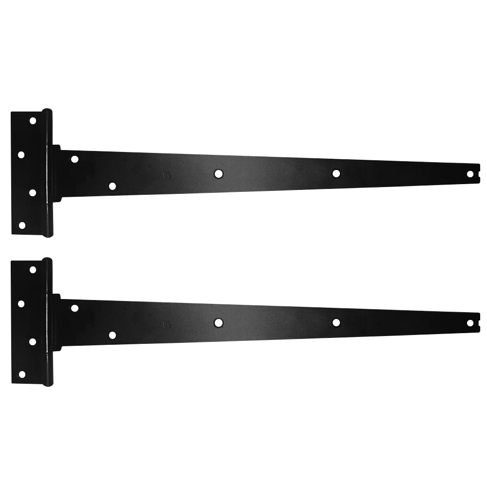 CROMPTON 909 Japaned Tee Hinge 450mm 1 Pair - Black