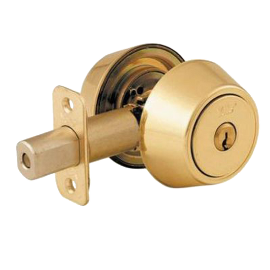 YALE P5211 Key & Turn Deadbolt Polished Brass