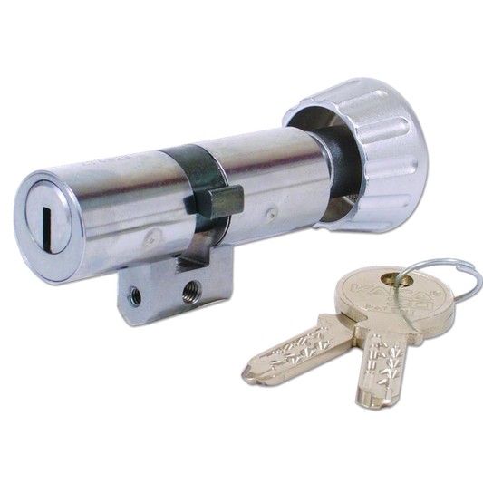 DORMAKABA 20 K519 Key & Turn Cylinder 70mm 35/T35 30/10/T30 Keyed To Differ - Satin Chrome