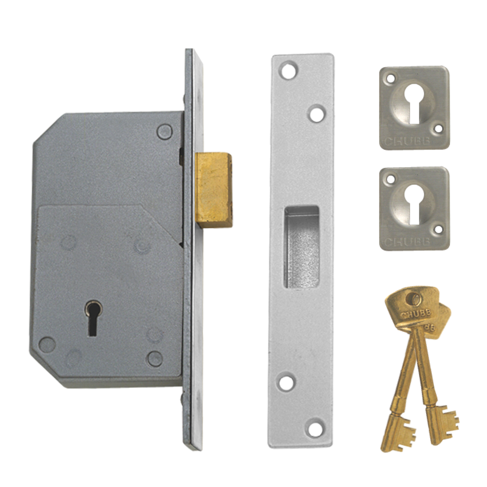 UNION C-Series 3G110 Detainer Deadlock 73mm Keyed To Differ Single Pole Micro Switch SPMS - Satin Chrome