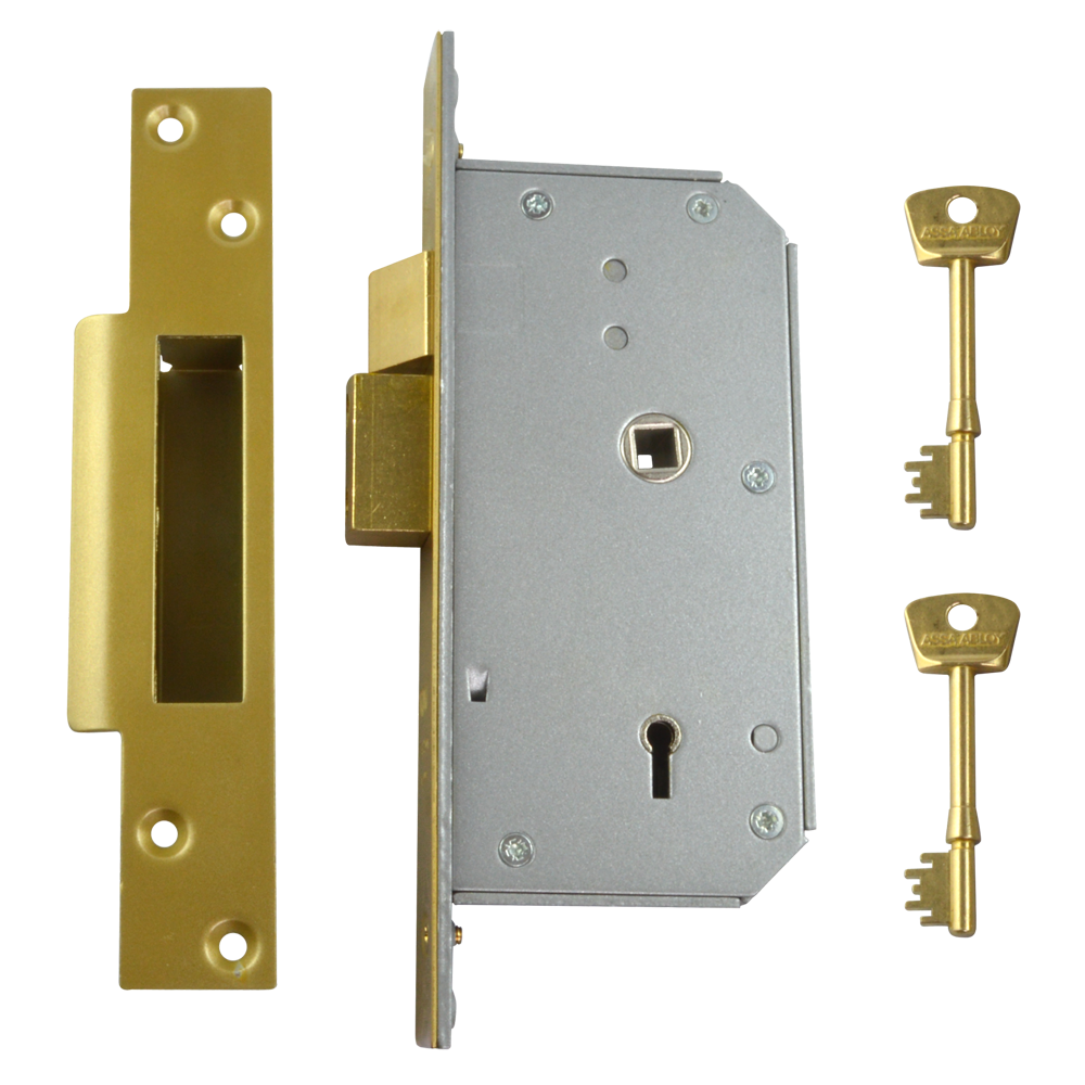 UNION C-Series 3K70 Detainer Sashlock 73mm Keyed To Differ Left Handed - Polished Brass