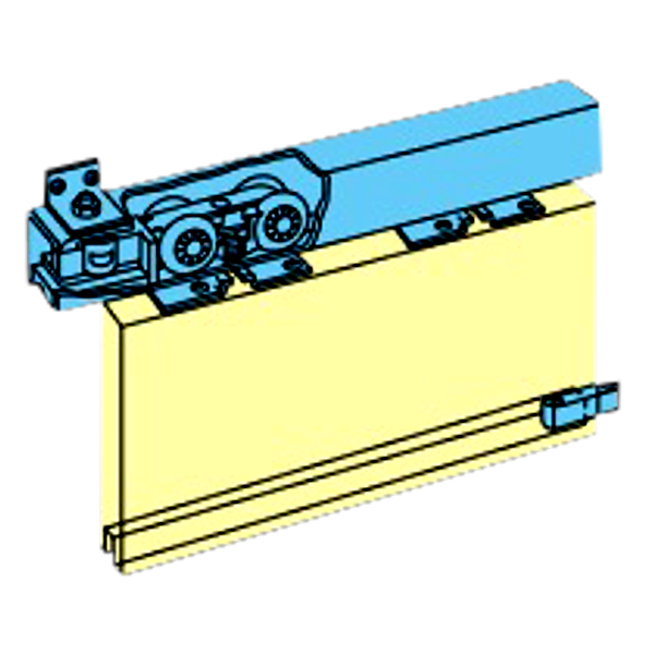 HENDERSON Husky Folding Track Sliding Door Gear (Fitting Only) 2 Door