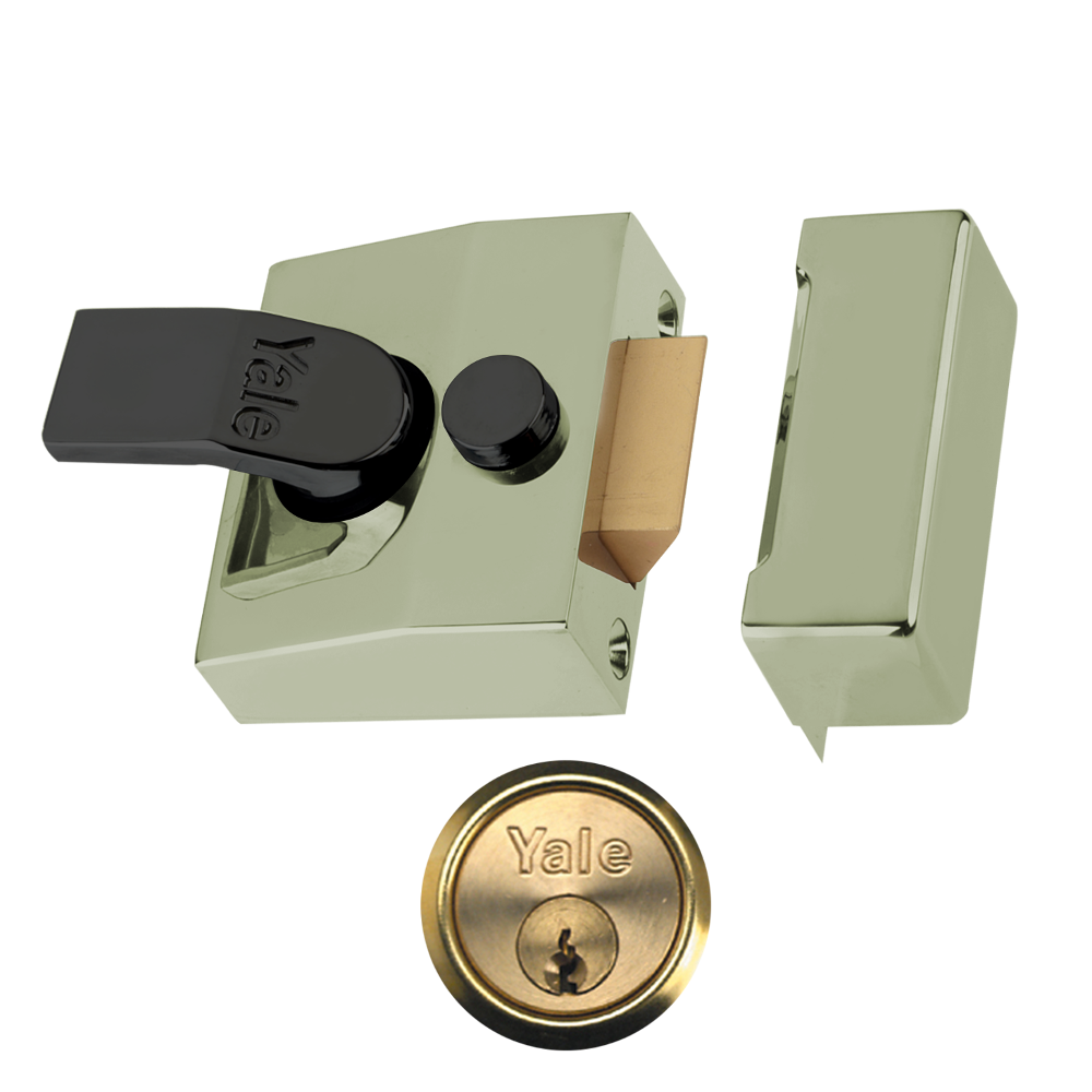 YALE 85 & 89 Deadlocking Nightlatch 40mm Cyl - Brasslux