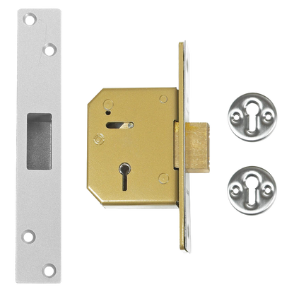 UNION C-Series 3G115 5 Lever Deadlock 67mm Keyed Alike - Satin Chrome