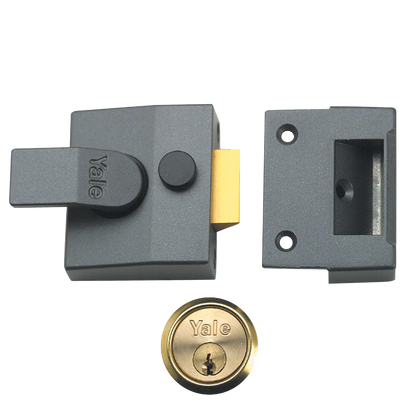 YALE 85 & 89 Deadlocking Nightlatch 40mm Cyl Pro - Polished Brass