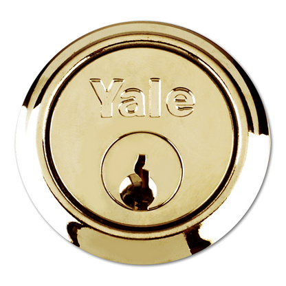 YALE 1109 Rim Cylinder Keyed Alike - Polished Brass