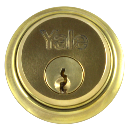 YALE 1122 Screw-In Cylinder Keyed To Differ Single - Polished Brass