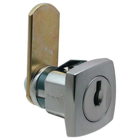 L&F 1339 Snap Fit Camlock 20mm Keyed To Differ - Chrome Plated