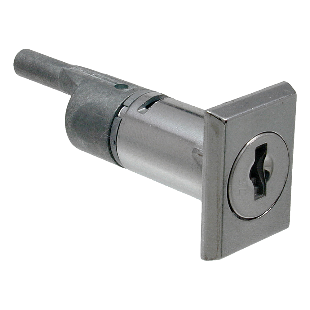 L&F 5804 Furniture Lock 51mm Keyed to Differ - Nickel Plated