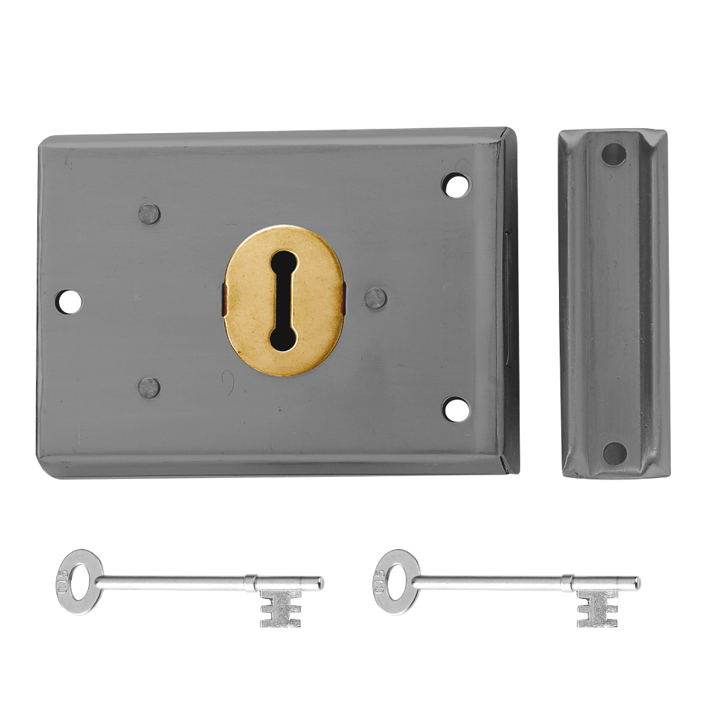 YALE 402 2 Lever Rim Deadlock 102mm Pro - Grey