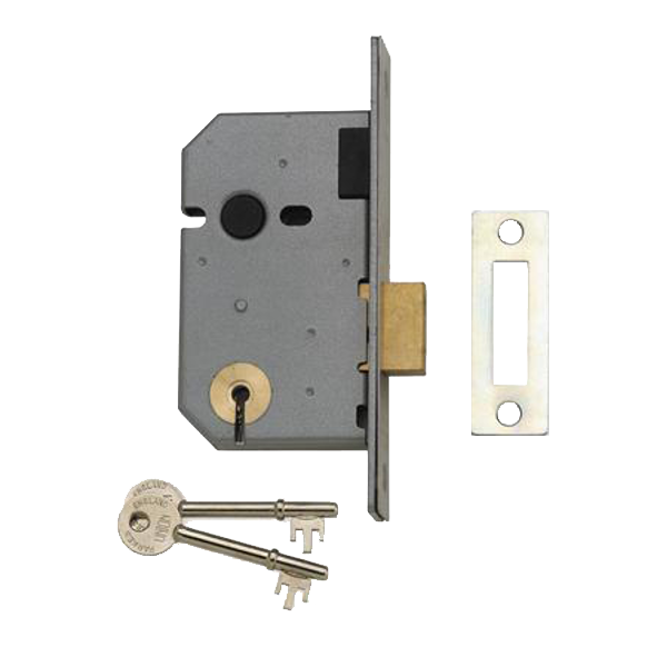 UNION 2137 3 Lever Deadlock 64mm MK RYNU - Satin Chrome