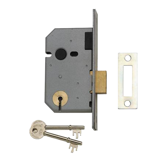 UNION 2137 3 Lever Deadlock 64mm MK RYNU - Satin Chrome