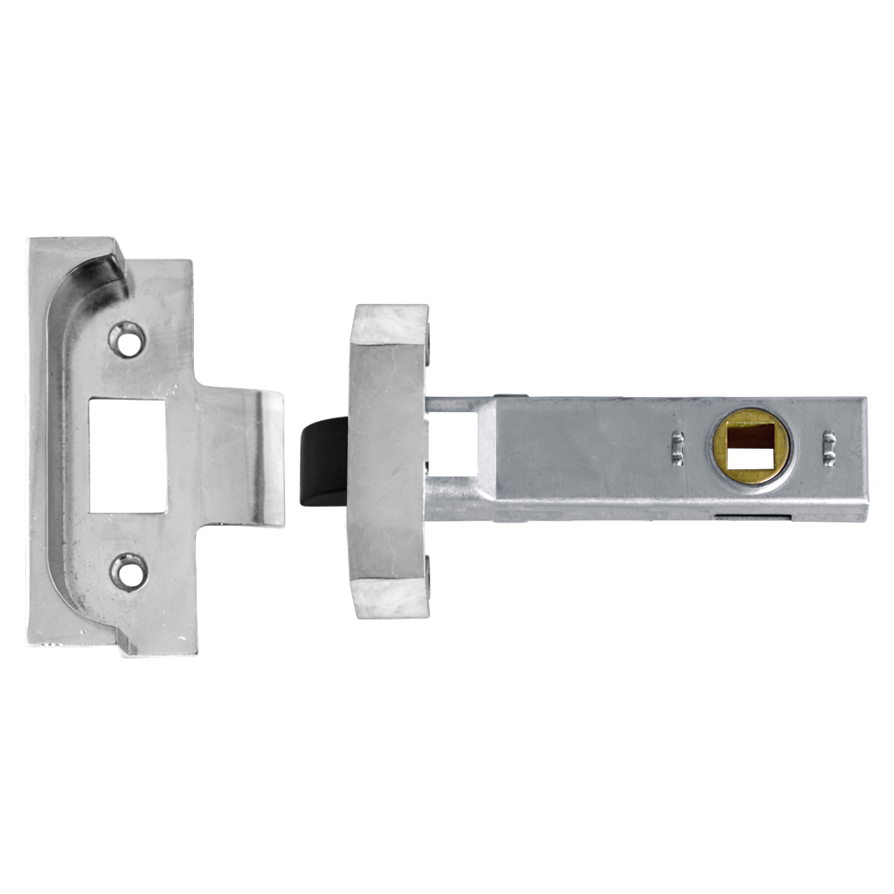 UNION 2650 Rebated Tubular Latch 80mm - Silver Enamelled