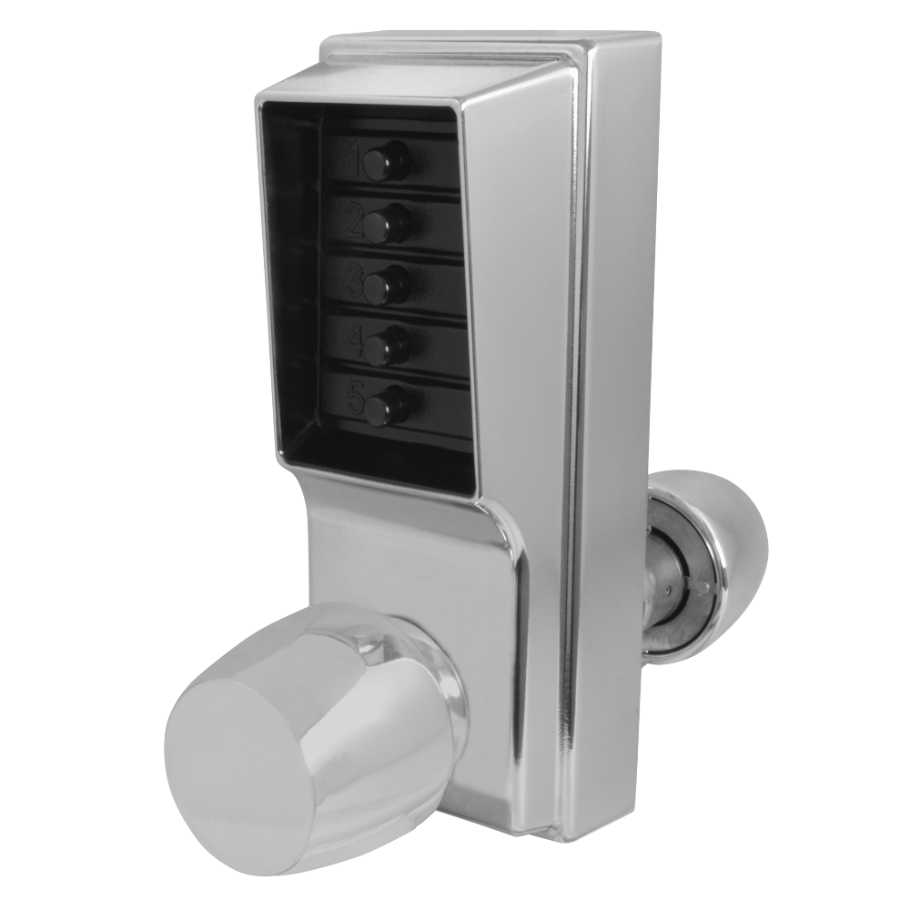 DORMAKABA Simplex 1000 Series 1031 Knob Operated Digital Lock With Passage Set 1031-26D - Satin Chrome