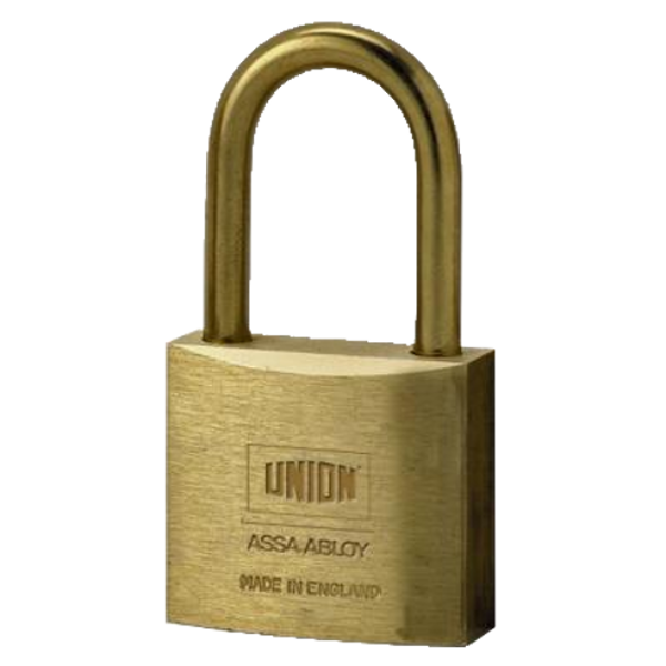 UNION 3102 Brass Open Shackle Padlock 50mm Keyed Alike WVL482 - Brass Body With Bronze Shackle