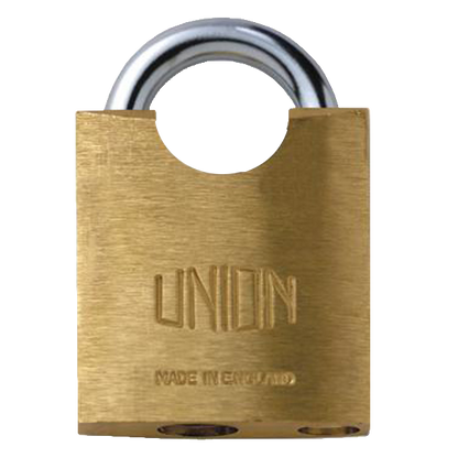 UNION 3142 Brass Closed Shackle Padlock 50mm Keyed Alike WVL482 - Hardened Steel