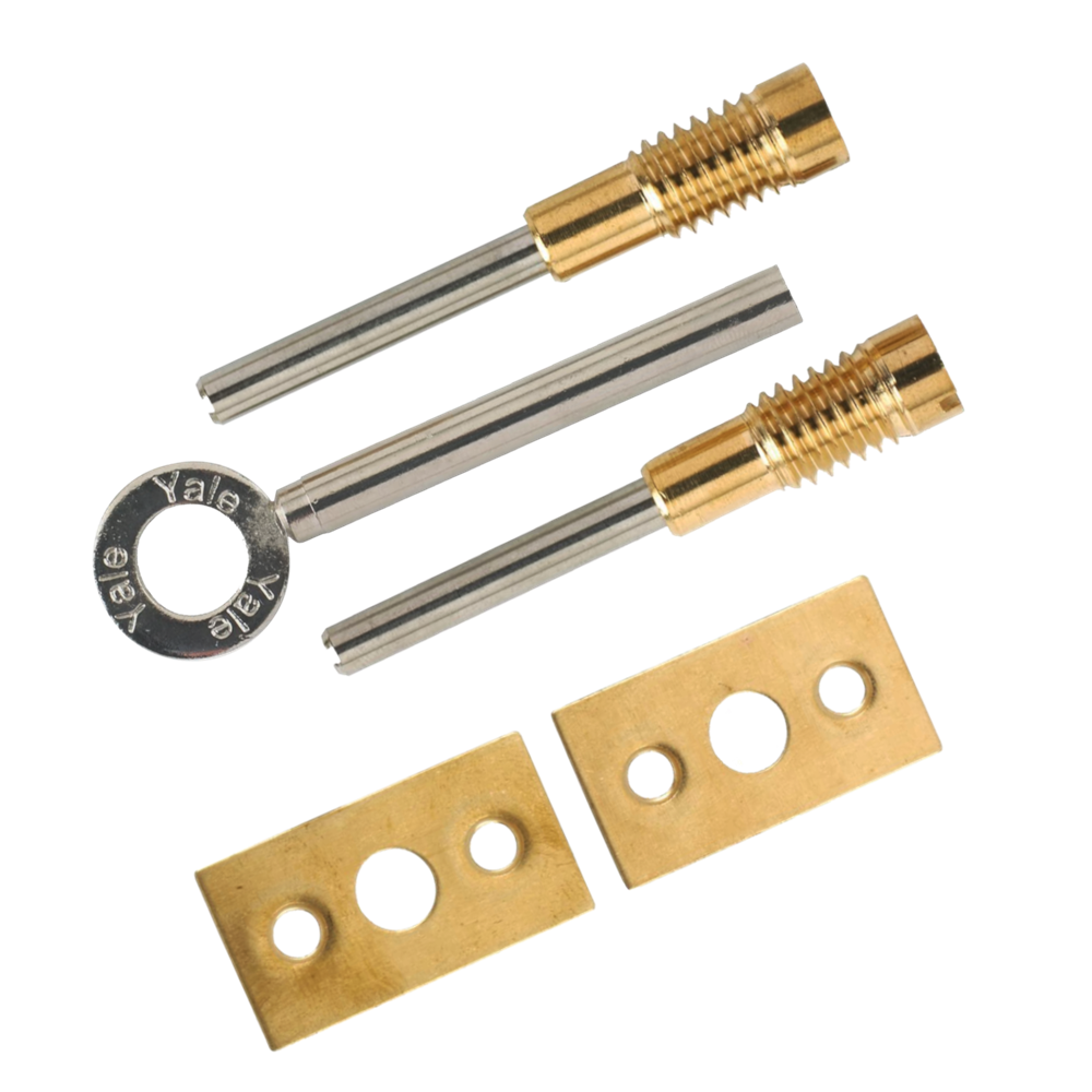 YALE 8013 Sash Window Bolt Pair Pro - Polished Brass