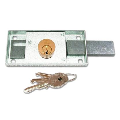 CISA 41110 Shutter Lock 120mm x 55mm Keyed to Differ Right Handed - Polished Brass