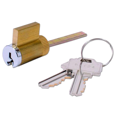 Weiser 8346 Patio Lock Cylinder Keyed Alike Pair - Chrome Plated