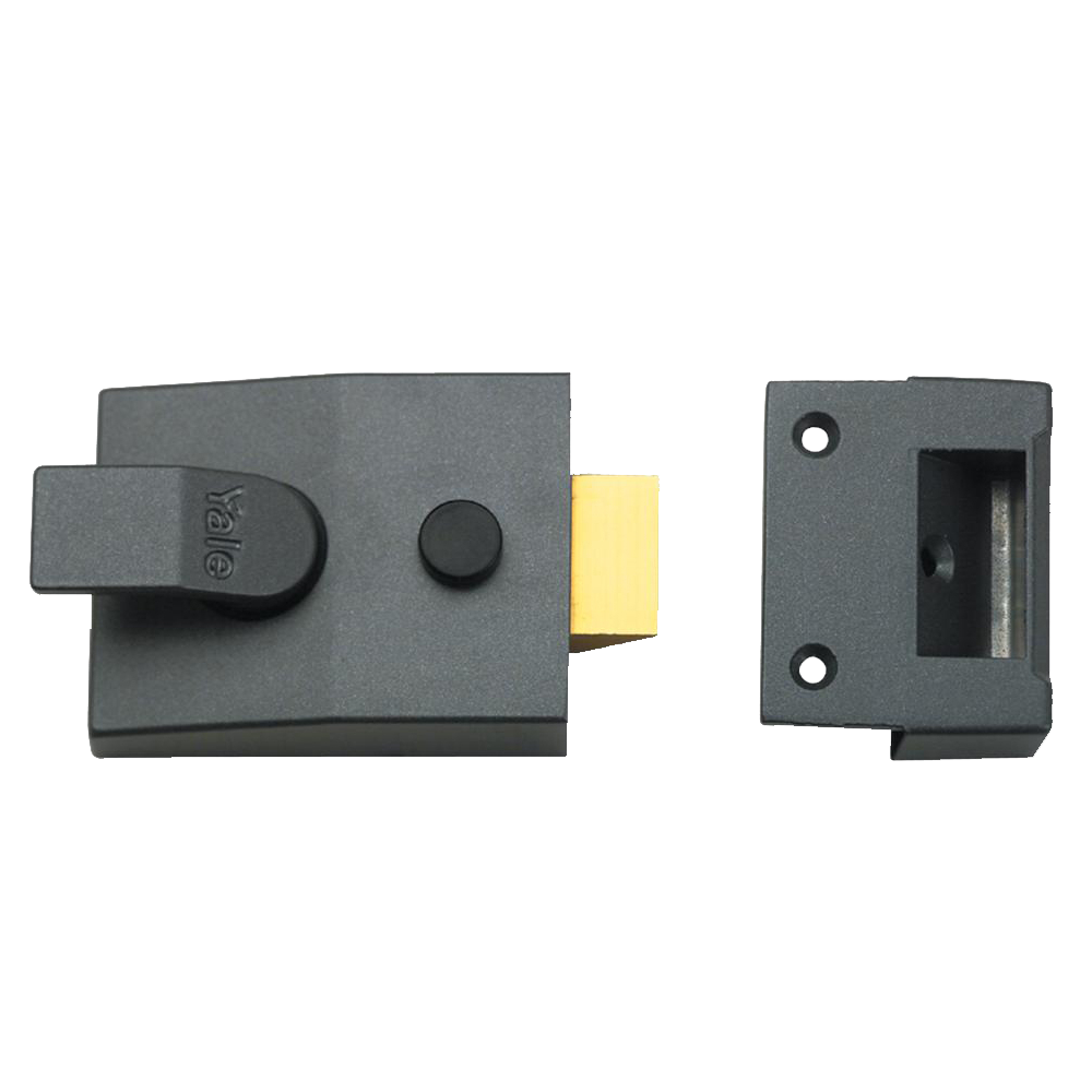 YALE 84 & 88 Non-Deadlocking Nightlatch 60mm No Cylinder 88 - Dull Metal Grey