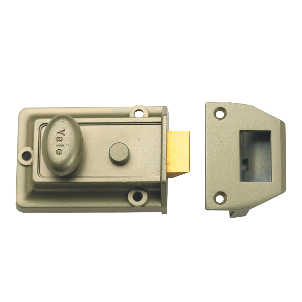 YALE 77 & 706 Non-Deadlocking Traditional Nightlatch 60mm ENB No Cylinder - Nickel Bronze Enamelled