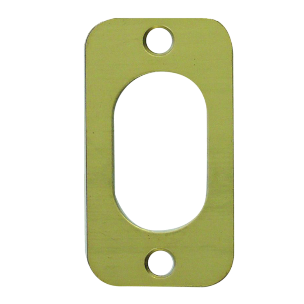 UNION 53035 Front Fix Oval Escutcheon PL Single - Polished Brass