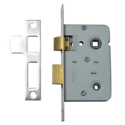 Legge 3751 Mortice Bathroom Lock 64mm - Nickel Plated