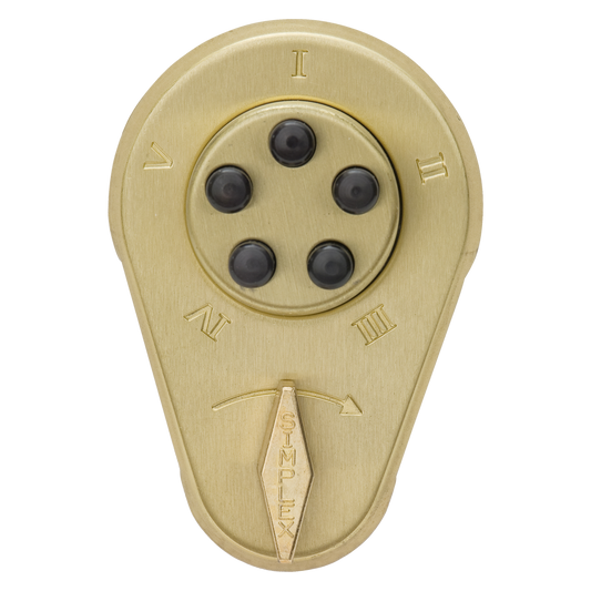 DORMAKABA 900 Series 919 Digital Lock To Suit Doors 44mm - 54mm 919-0000-04 - Satin Brass