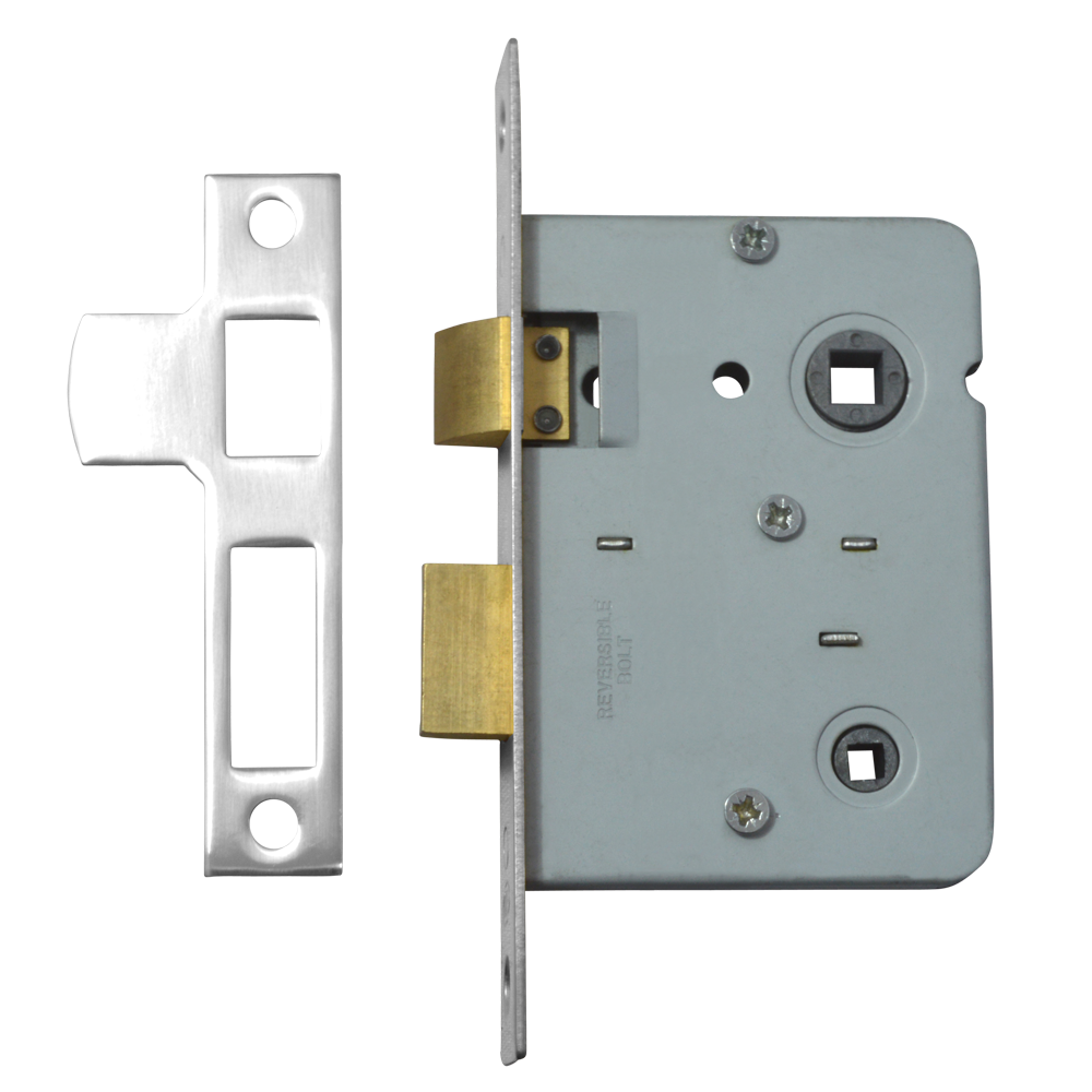 Legge 3751 Mortice Bathroom Lock 75mm - Nickel Plated