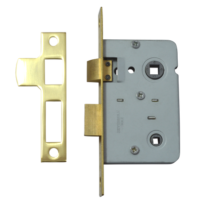 Legge 3751 Mortice Bathroom Lock 64mm - Polished Brass