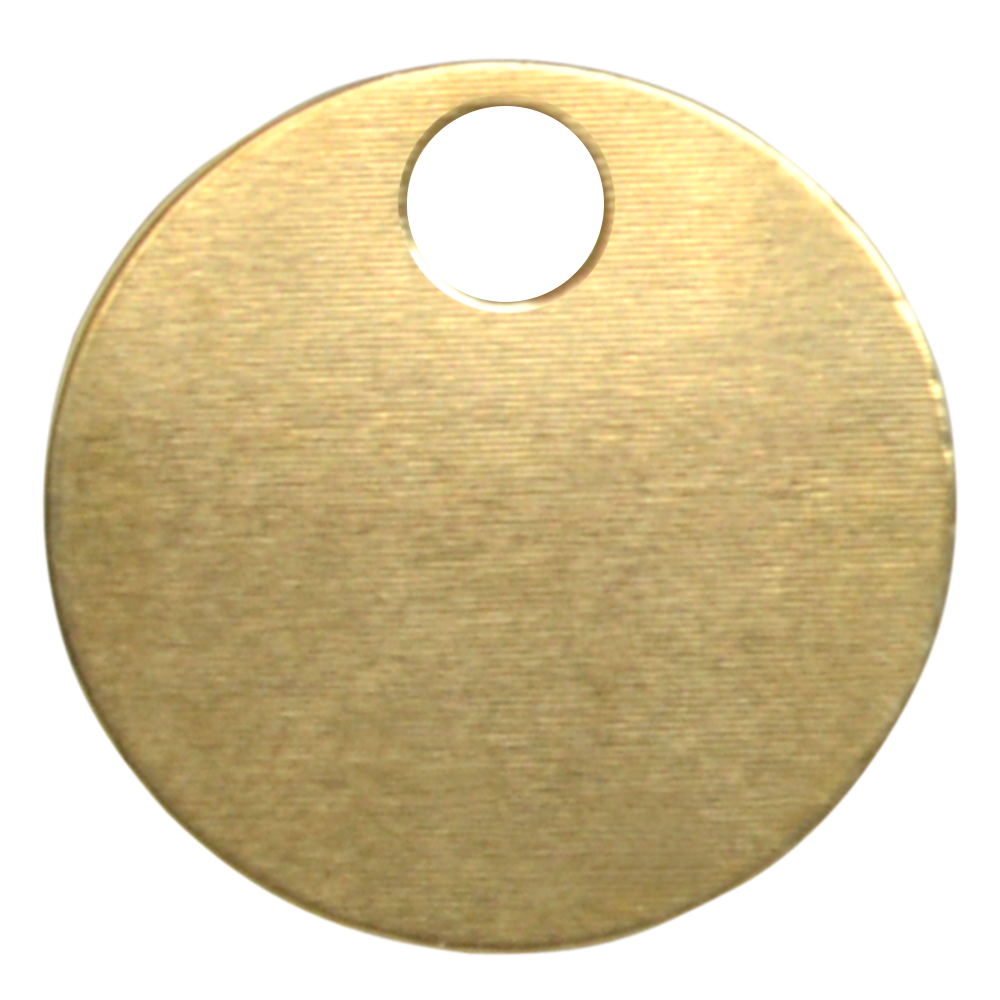 KEYS OF STEEL Pet Tag Discs PB 19mm - Brass