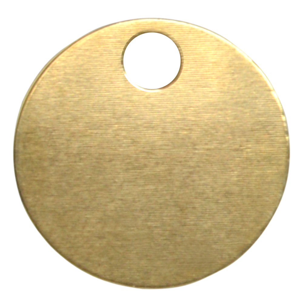 KEYS OF STEEL Pet Tag Discs PB 22mm - Brass