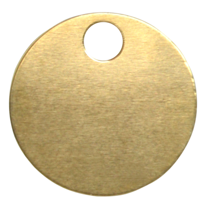 KEYS OF STEEL Pet Tag Discs PB 22mm - Brass