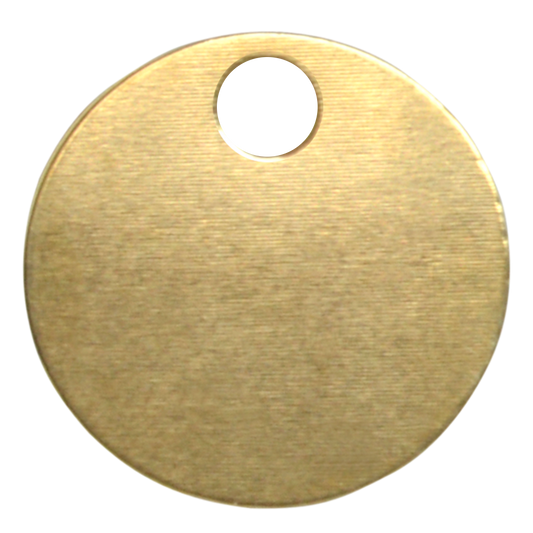 KEYS OF STEEL Pet Tag Discs PB 22mm - Brass